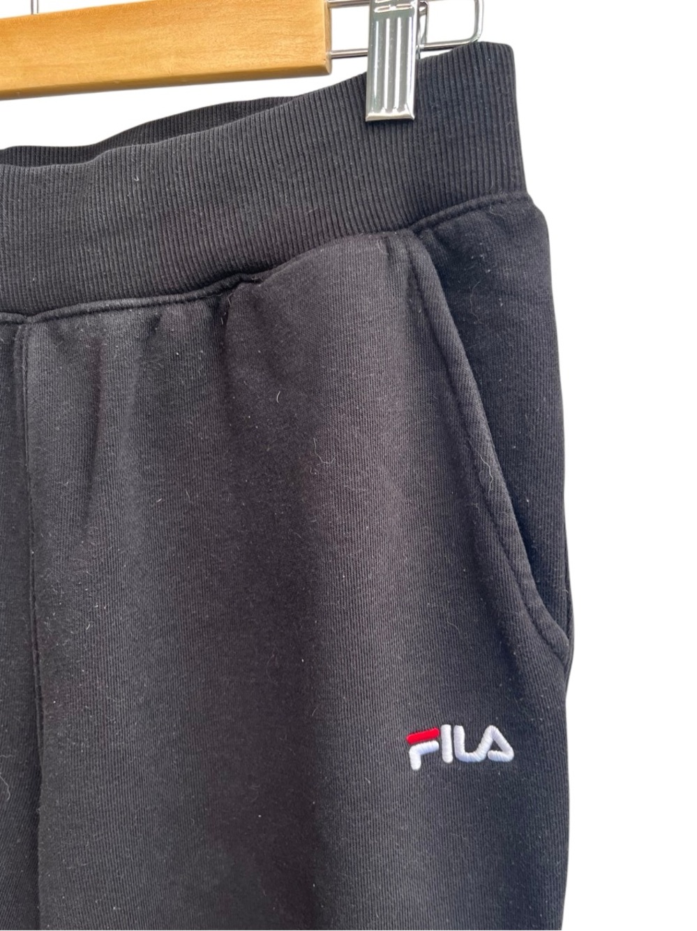 FILA Black Fleece Jogger Sweatpants Women’s Size L - Picture 6 of 13